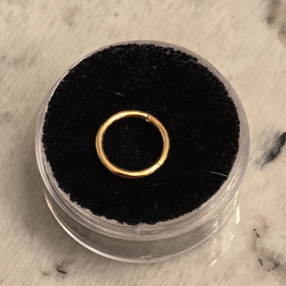 Hoop Clicker Earring 14k Rose Gold Helix 16g